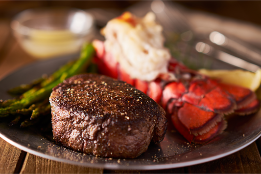 Surf & Turf Cold Water Lobster Tail Prime Filet Mignon Gift